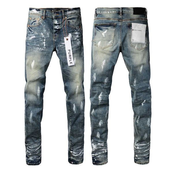 Brand Mens J Black Purple J High Quality Amirs Baggy J Denim Tear Perfoated Motorcycle Slim Fit Man J Wholesale J Pants Rap Pattern Winter01 18