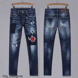 dsquared2 dsquared 2 d2 dsq2 Вы Brand Mens Slim Jeans Pantalon Denim Style Europe Strait Hole Zipper Blue Button Crayon pour 8010 210723 DSquares DSQUDITYS 2 DSQUARDS HQAT