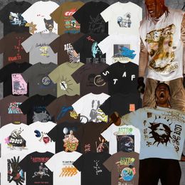 Merk Heren t-shirt T-shirts met korte mouwen Abstract Finger American High Street Hip Hop Gedrukt Waterfles Los Zwart Kwaliteit Utopia Casual Los Heren Dames Kort