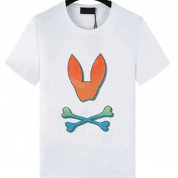 Marca Camisetas para hombre Skull Bunny Pattern Top Algodón O-cuello Manga corta Estampado Fantasma Conejo Estampado de animales camisetas para mujeres camisetas pop impresas personalizadas camisetas al por mayor M-3XL