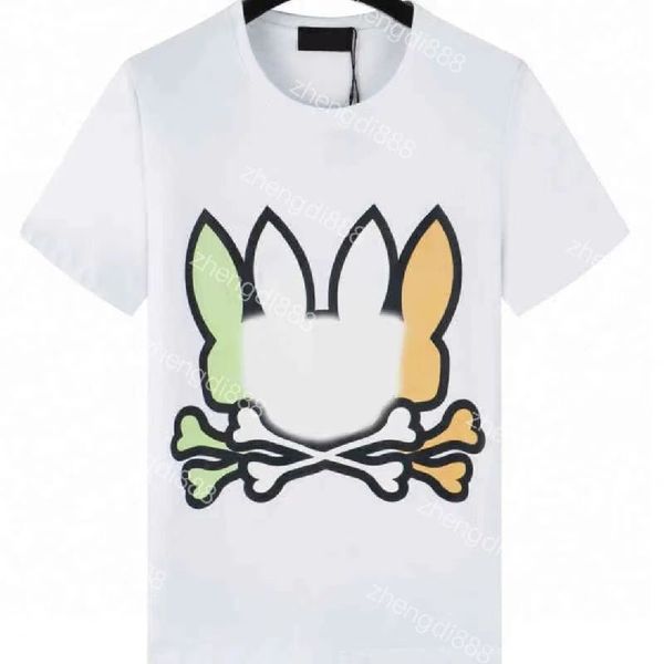 Marque Hommes t-shirt Crâne Lapin Motif Top Coton O-cou À Manches Courtes Imprimer Fantôme Lapin Polo Animal Imprimer t-shirts pour femmes personnalisé imprimé pop t-shirts chemises en gros M