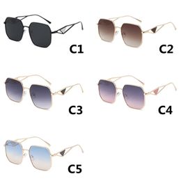 Marke Metallrahmen Sonnenbrille Mode Verlaufsgläser Männer Frauen Quadratische Designer Sonnenbrille Uv-schutz Brillen