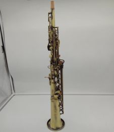 Brand MFC Soprano Saxophone Référence 54 Simulation en cuivre antique Bflat Soprano Sax R54 Bronze Berne Bouchle Roseaux Neck9305192