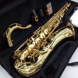 Marca MFC saxofón tenor 803 SERIE III 80 laca dorada si bemol saxofón tenor con estuche boquilla cañas cuello