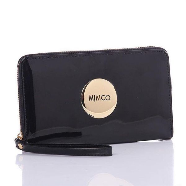 Cartera de marca Mimco para mujer, monedero de piel sintética, carteras de gran capacidad, bolsas de cosméticos para maquillaje, bolso de noche de compras clásico para mujer 299W