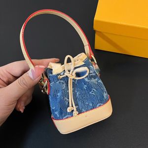 Marque mini-sac de jean pendentif pendentif de luxe porte clés et fermeture à glissière mignonnes mignons de mini sacs