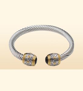 Merk Multi Design Twisted Cable Bangle Vintage Fashion Bangles Cuff Bracelet Women Men Unieke ontwerper Kerstcadeau3112977