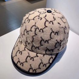 Casquette de Baseball de marque pour femmes, nouvelle casquette d'automne et d'hiver, chapeau en laine à la mode, tour de tête 22,4 pouces