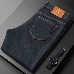 Brandname Jeans heren en damesflakkebroeken gewassen zwarte jeans Europese en Amerikaanse stijl elastische slijtage-resistente stoffen jeugdcasual broek
