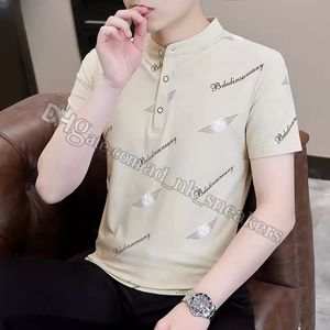 T-shirt à manches courtes pour hommes à manches courtes masculins masculin 2024 NOUVEAU POLO MEN T-shirt mince T-shirt Large taille M-4XL