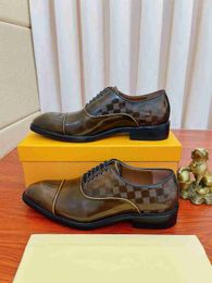 Nom de marque pour hommes Oxfords Shoes Robe Wedding Formal Lace Up Business Cow Cow Leather Taille 38-45