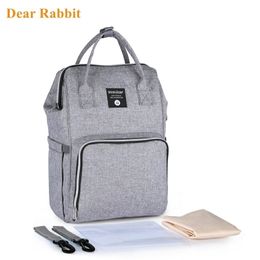 Merk Nappy Backpack Bag Mummy Grote capaciteit Stroller Bag Mom Baby Multifunctionele waterdichte Outdoor Travel Diaper Bags 220514