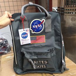 Merk NASA Backpacks 19SS National Flag Backpack Mens Dames Designer Bags Unisex Studenten Bag271Y