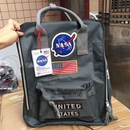 Marca NASA Mochilas 19ss Mochila con bandera nacional Bolsos de diseñador para mujer para hombre Unisex Estudiantes Bag218G