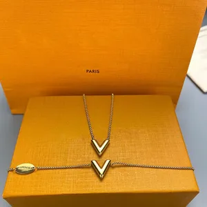 Merk ketting hanger ontwerper mode sieraden man cjeweler brief vergulde gouden sier ketting voor mannen vrouw trendy tiktok hebben kettingen sieraden