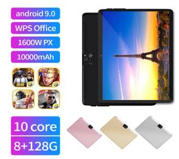 Nueva tableta Google Play de 10 pulgadas Android 90 TenCore 4G teléfono GPS WiFi Bluetooth 25D vidrio templado 25601600 IPS Tablet4606594