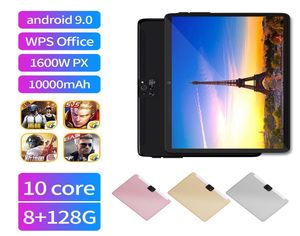 Tablette Google Play de 10 pouces, Android 90, TenCore, téléphone 4G, GPS, WiFi, Bluetooth, verre trempé 25D, IPS 25601600, 5889544, flambant neuf