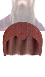 Gloednieuw 10pcslot Pocket Haar baard kam Amodong Wood Fine Tooth Hair Care Styling Tool Anti Static Perfect For Beard Oil Comp1577875