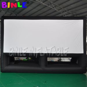 Tout nouveau écran de cinéma gonflable géant 10x8m écran de projecteur TV gonflable extérieur avec livraison pour film extérieur250h