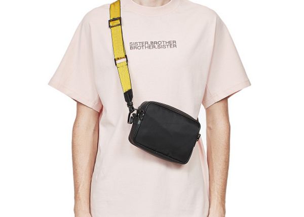 Brand New 2020 Brand MINI Men off ceinture en toile jaune sac à bandoulière blanc pu sac de poitrine sacs de taille sacoche polyvalente sac à bandoulière Messenger