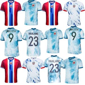 Nuevo 2024/25 Norge local lejos camisetas de fútbol Haaland 24 25 noruega ODEGAARD Berge King camisetas de futbol equipo nacional Uniformes de fútbol camiseta Aficionados al fútbol