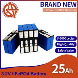 Gloednieuw 25AH LIFEPO4 Batterij 1/4/8/16/32pcs Oplaadbare lithiumijzerfosfaatbatterij Diy 12V 24V EV RV BOOT SOLAR SYSTEEM