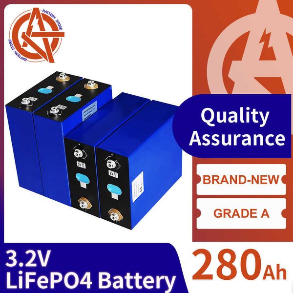 Batterie LiFePo4 280ah, Lithium fer Phosphate, batterie Rechargeable pour 12V 24V 48V RV Moto bateau chariot