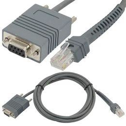 Nuevo Cable serie de 2M para escáner de código de barras LS2208AP/LS2208/LS4208/LS3408/DS6708/LS9203/LS9208/LS7708/LS7808/LS4278/LS3578