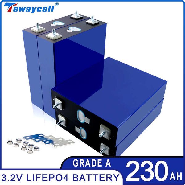 Tout nouveau 3.2V 230Ah Lifepo4 batterie Pack Grade A Lithium fer phosphate cellule prismatique RV puissance voiture solaire avec vis de barre de bus