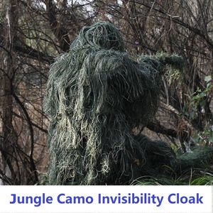 Nuevos trajes de camuflaje universales 3D, ropa de bosque, traje Ghillie de tamaño ajustable para caza, juego de francotirador táctico del ejército, Kits