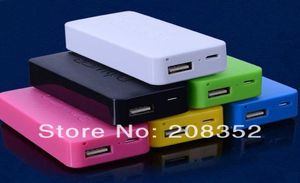 Gloednieuwe 4800 mAh USB Power bank Draagbare backup batterij oplader voeding voor Alle Mobiele Telefoon Mix Kleur DHL 7035486
