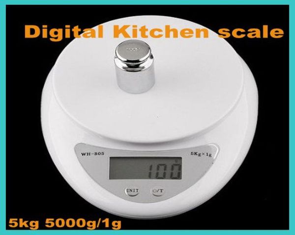 A estrenar 5000g1g 5kg dieta de alimentos Postal cocina báscula Digital balanza peso ponderación LED electrónico WHB053661187