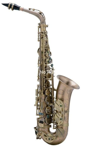 Saxophone Alto flambant neuf, réglage Eb, coque en cuivre Antique, décoration, instrument à vent avec étui, livraison gratuite