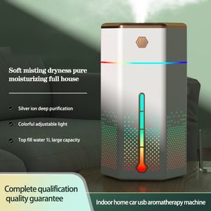 Nuevo y de alta calidad 1000 ml 7 colores LED difusor de aromaterapia (para aromaterapia) humidificador silencioso interior hogar coche máquina de aromaterapia usb