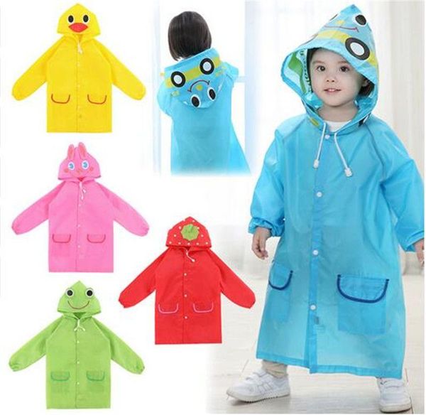 Tout neuf et de haute qualité veste de pluie enfants imperméable imperméable/vêtement de pluie enfants imperméable imperméable animaux 5 couleurs TO121