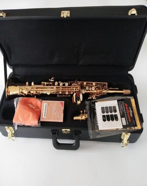 Tout nouveau Saxophone Soprano plat B Mark VI Instruments de musique saxo Soprano en laiton professionnel avec Case7770320