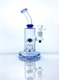 Gloednieuwe Bong Clean Smoke Borosilicate Glass Tube Hookah Bubbler met 1 PERC Rig 18mm -connector