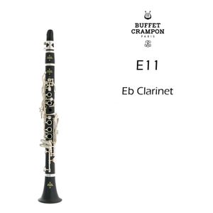 Nuevo clarinete Buffet Crampon E11 en Eb BC2301-2-0W 17 teclas de madera de ébano niquelado con estuche Envío gratis