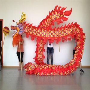 Gloednieuwe Chinese Lente Dag Podium Dragen rode DRAGON DANCE ORIGINELE Folk Festival Viering Kostuum Traditionele Cultuur Kleding th269L