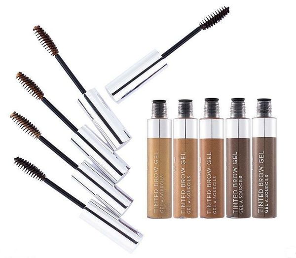 Autocollant de gel teinté pour les sourcils 6 nuances Brun/Espresso/Blonde/Caramel/Granite/Chocolat Définisseur de sourcils crémeux Naturel Longue durée Yeux Rehausseur de sourcils Maquillage