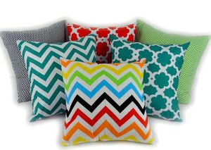 Cushion Case Chevron Wave Gedrukt Kussen Gevallen Fashion Mediterranean Style Kussen Covers Huis Textiel Décor Decoratief Kussen Party Gift