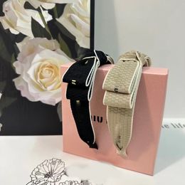 Nuevo diseñador, abalorio a la moda, accesorios para el cabello con estampado de letras para mujeres y niñas, regalo de San Valentín de alta calidad