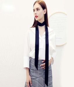 NOUVELLE FACE FACE FEMMES CHIFFON SILK CHEARF PETIT Long Skinny Swics Sac Sag Sol Ribbon Coul Handle Swecorf Decoration Tie687319774