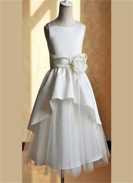 Nuevos vestidos de niña de flores Party Pageant Communion Dress Princess Little Niñas Vestidos para niños para bodas17476517223857