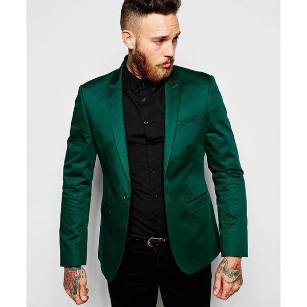 Brand New Green Men Wedding Tuxdos Excellent Groom Tuxedos Peak Lapel One Button Center Vent Men Blazer Dinner Prom Suit (Veste + Pantalon + Cravate) 30