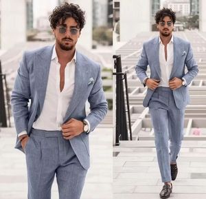 Brand New Grey Groom Tuxedos Peak Lapel Slim Fit Hombres Wedding Tuxedo Moda Hombres Chaqueta Blazer Hombres Prom Dinner / Darty Suit Jacket Pants Tie 630