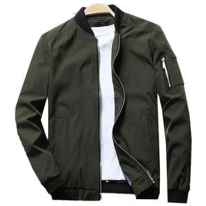 Heren Jassen Merk Jas Mannen Casual Lente Herfst Slim Fit Softshell Flight Bomber Mens O-hals Lichtgewicht Jassen 5XL kleding