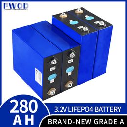 Tout nouveau Lifepo4 batterie 280AH Rechargeable au Lithium fer phosphate cellule solaire pour bricolage 12V 24V 48V bateau chariot de Golf RV chariot élévateur