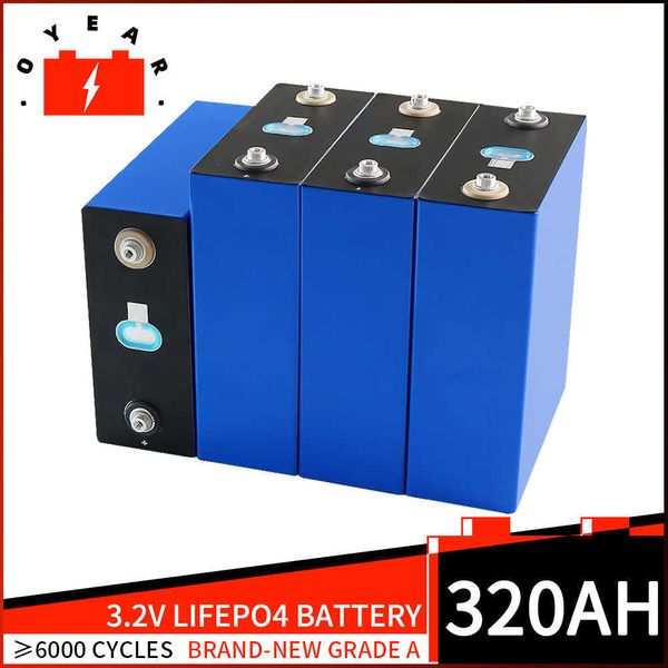 Nueva batería Lifepo4 320AH 310AH de alta capacidad 12v batería de iones de litio DIY 24V 48V Lfp baterías de carrito de Golf para barcos RV EV