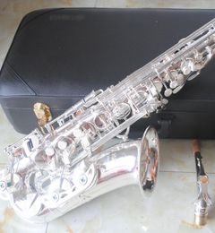 Nuevo hecho en Japón, saxofón alto YAS 82Z plateado, laca dorada que cae, saxofón E con teclas doradas, saxofón tenor con estuche 8763255